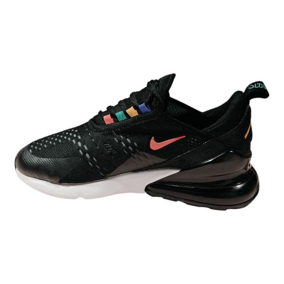 NIKE Air Max 270 'Black Multi-Color' Running Shoes Size 7Y/W8.5 - Picture 7 of 10